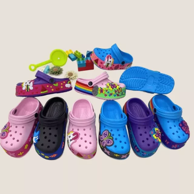 Boys' And Girls' Indoor And outdoor Travel And Sports Breathable Non Slip Cartoon Clogs Sandals