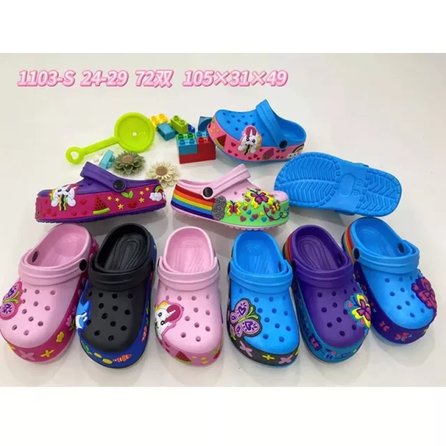 Boys' And Girls' Indoor And outdoor Travel And Sports Breathable Non Slip Cartoon Clogs Sandals