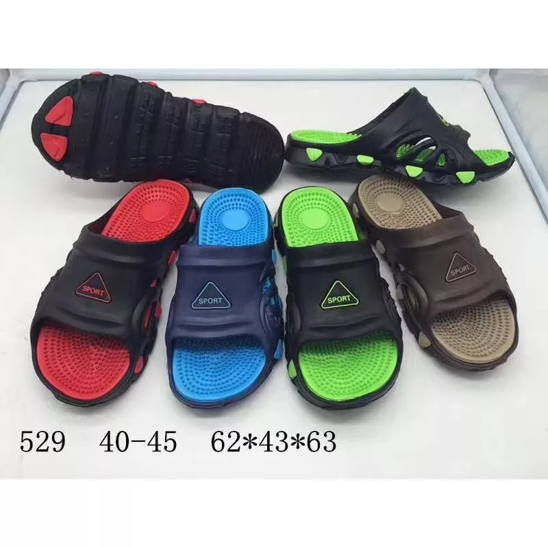 Wholesale Men's EVA Massage Sole Open Toe Slippers