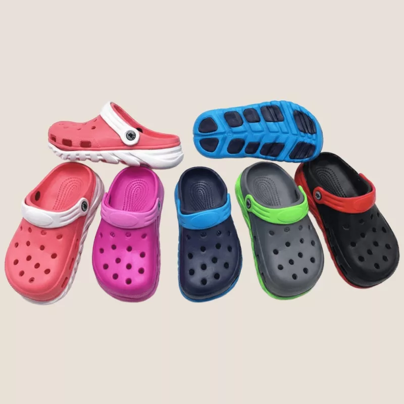 Children's Two-Tone Breathable Lightweight Garden Clogs