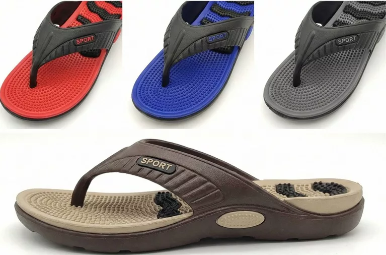 Wholesale Men's Outdoor Sports Massage Flip-Flops