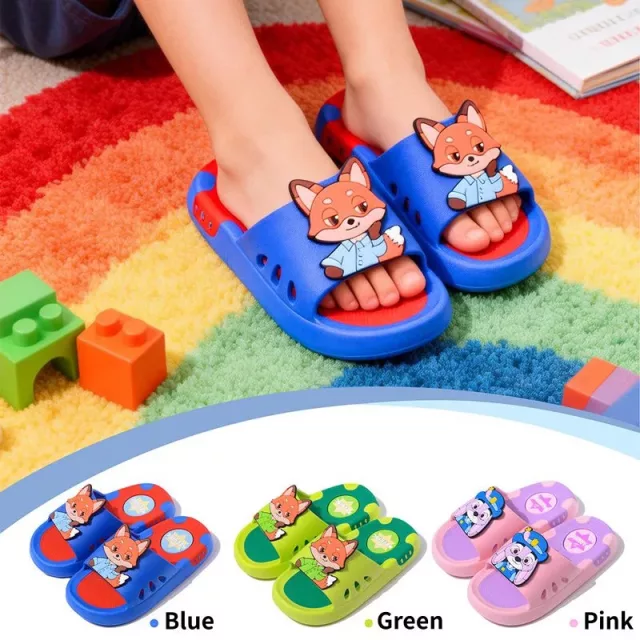 Zootopia Children's Two-Tone PVC Cartoon Slippers Unisex
