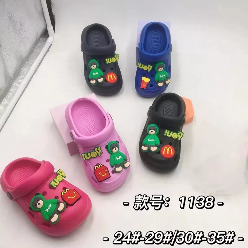 Cute Bear Clog Shoes Indoor Outdoor For Boys  Girls
