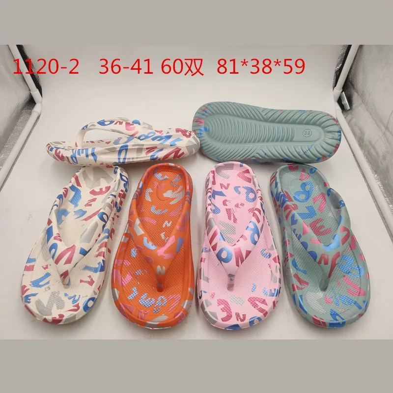 Women's Casual Letter Print Flip Flops