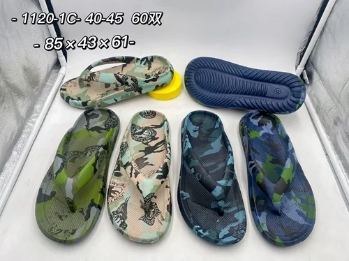 Men's One-Piece Molded EVA Print Flip-Flops Men's One-Piece Molded EVA Print Flip-Flops
