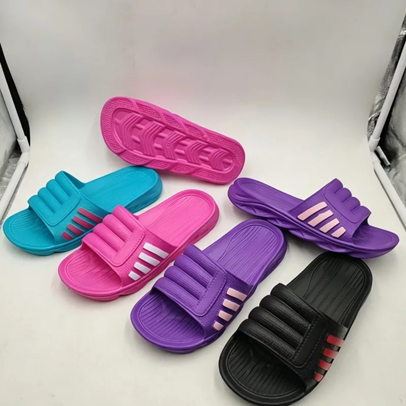 Wholesale Women's Classic Striped EVA Slide Sandals