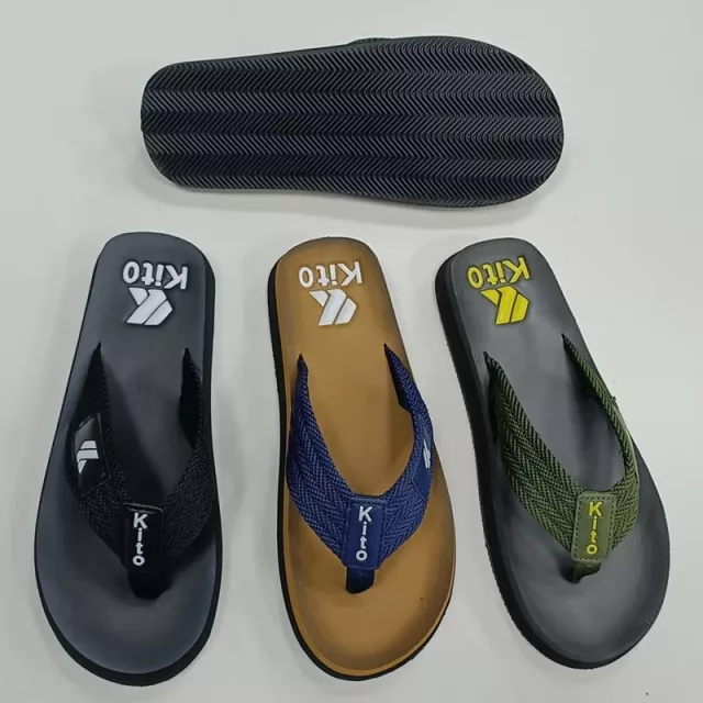 Wholesale Men's Woven Strap EVA Flip Flops