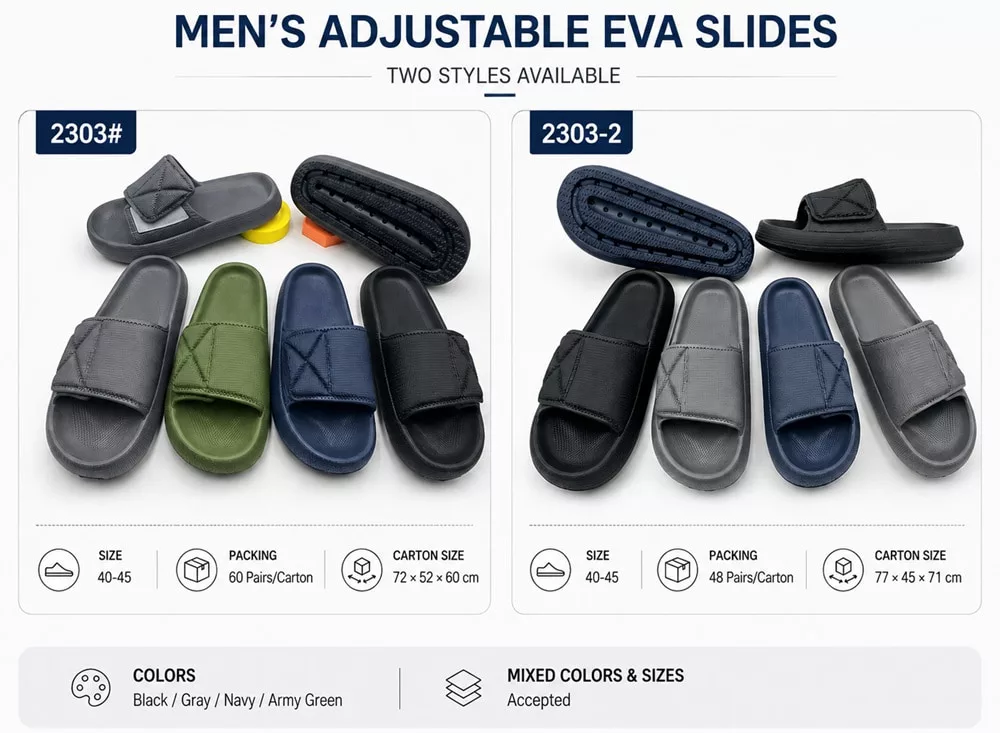 Lightweight Men's EVA Home Slides Supplier