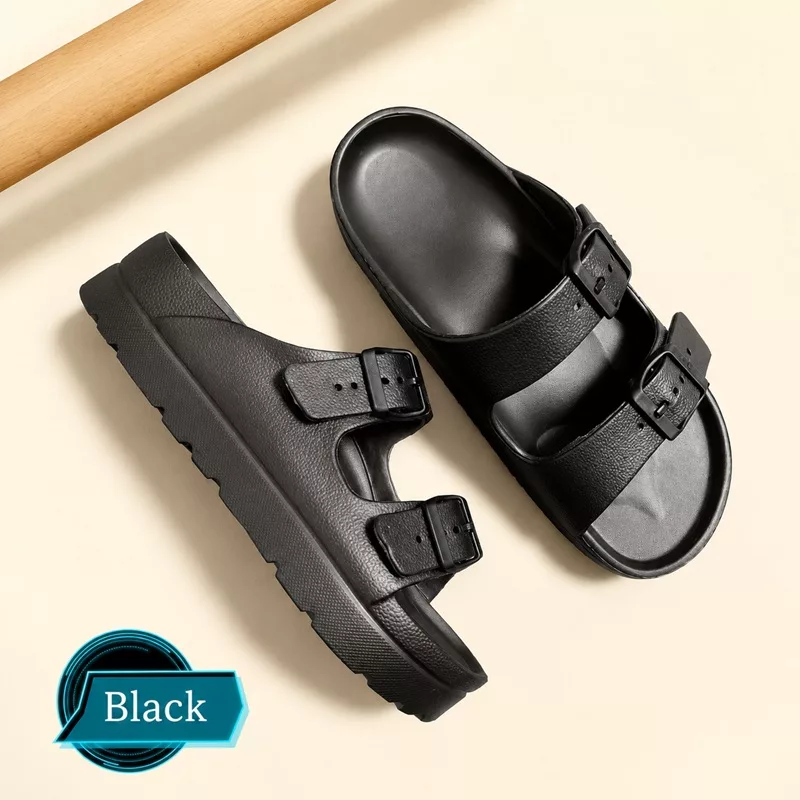 Women's EVA Double Buckle Slipper Wholesale Supplier