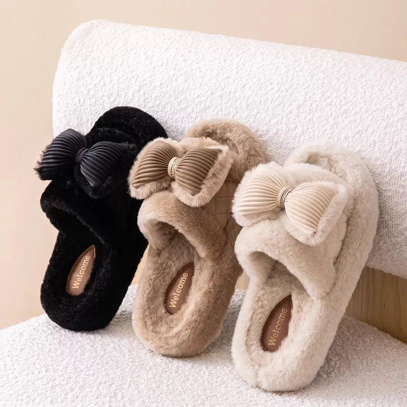 Wholesale High Quality Women's Winter Plush Slippers
