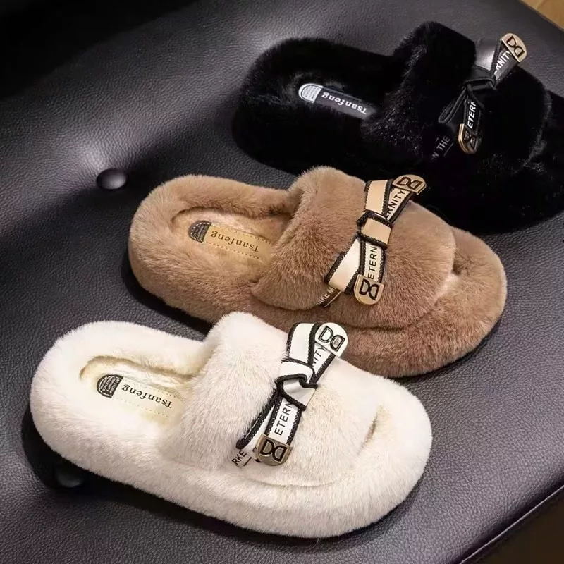 Wholesale High Quality Women's Winter Plush Slippers
