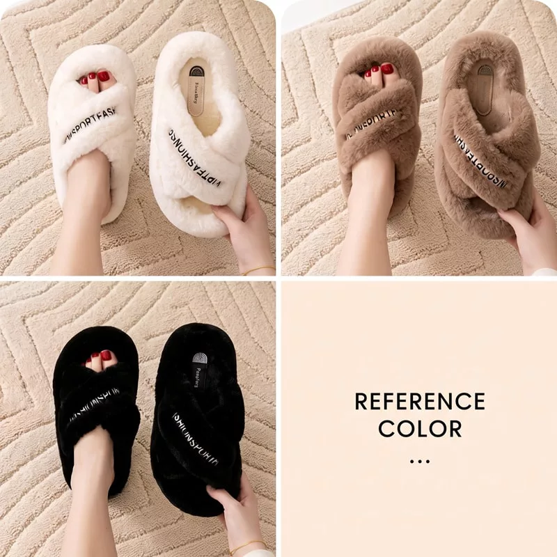 Wholesale High Quality Women's Winter Plush Slippers