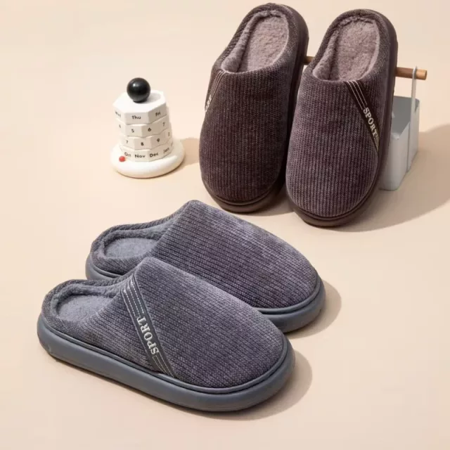 Wholesale Men's Large Size Winter Slippers