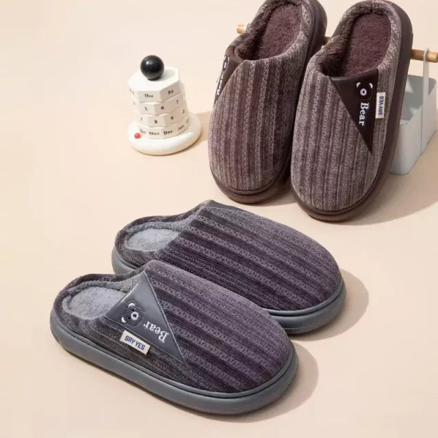 Wholesale Men's Large Size Winter Slippers